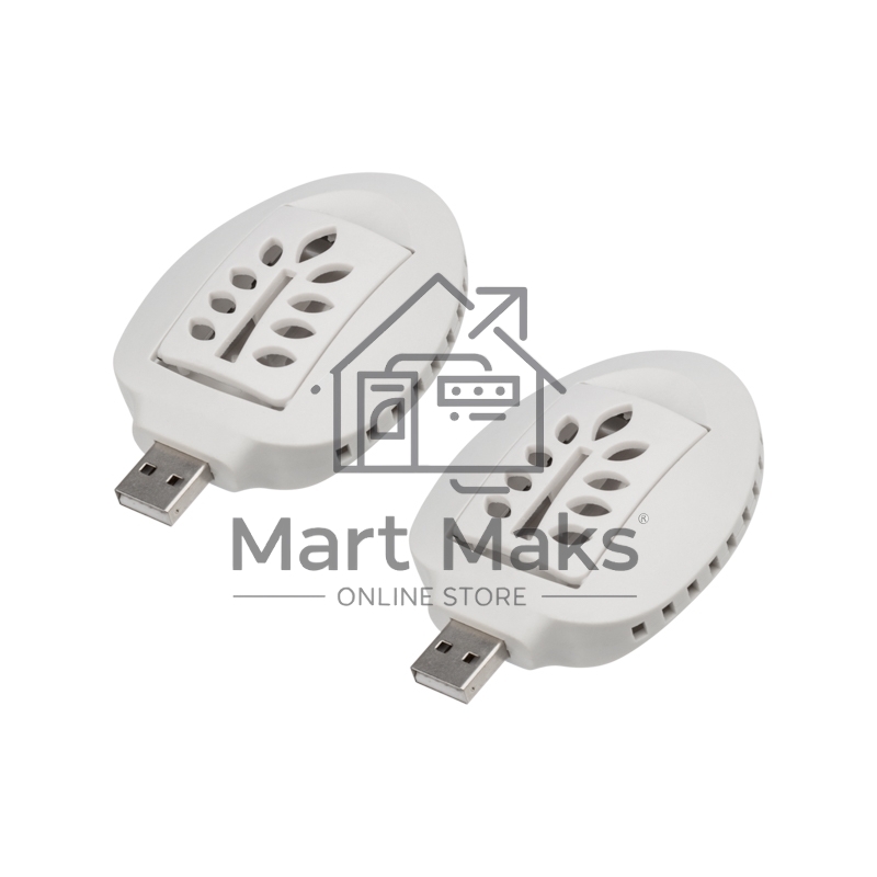 Комплект фумигаторов USB, S 30м²х2, белый ЧЕТЫРЕ СЕЗОНА