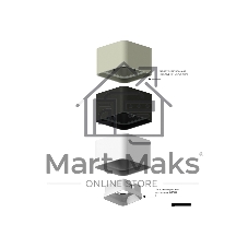 Корпус светильника C7806 SBK черный песок 70*70*H60mm MR16 GU5.3