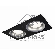 Комплект встраиваемого светильника Ambrella light XC7636004 SBK/MCH черный песок/хром матовый MR16 GU5.3 (C7636, N7013)