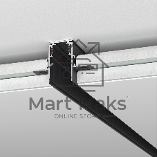 Slim Magnetic Шинопровод встраиваемый под ГКЛ 12,5мм (черный) (3м) 85208/00