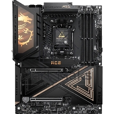 Материнская плата MSI MEG X870E ACE MAX, AM5, AMD X870E, 4xDDR5 (до 256 ГБ), 4xSATA, 5xM.2 (2xPCIe 5.0, 3xPCIe 4.0), 2xPCIe 5.0 x16, 1xPCIe x4, 1xHDMI, 1x5Gb LAN, 1x10Gb LAN, Wi-Fi 7, Bluetooth 5.4, 2xUSB-C 40Gbps (USB4), 2xUSB-C 20Gbps, 2xUSB-A 10Gbps, 7xUSB-A 5Gbps, 3x3.5 мм + S/PDIF оптический, 7.1, чёрный, с подсветкой, ATX