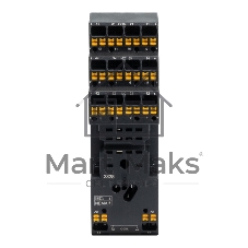 Колодка с клеммами push-in для реле на 4 группы: IR-24DC/220DC/230AC-4CO