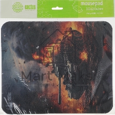Коврик для мыши Cactus Burning tank рисунок 300x250x3мм (CS-MPC-D04M)