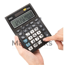 Калькулятор настольный Deli E1238 black черный 12-разр. 1003509
