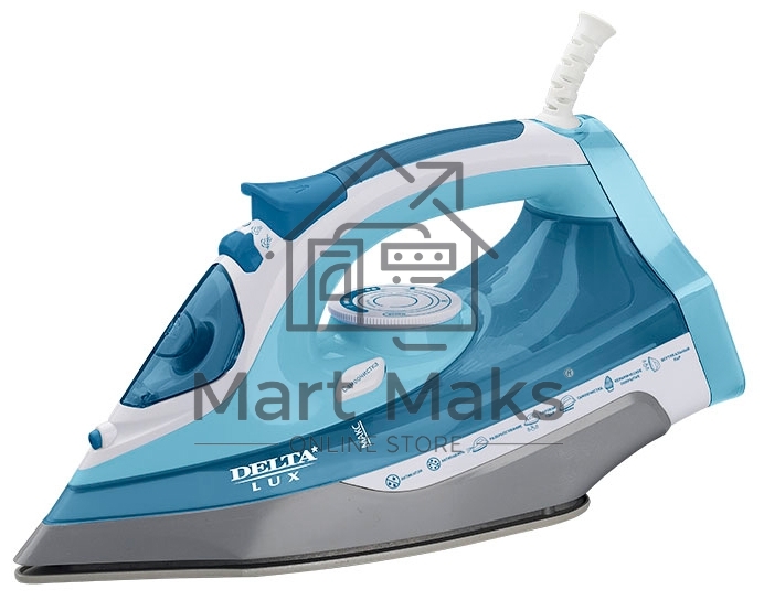 Утюг Delta LUX DL-712 белый с серо-голубым