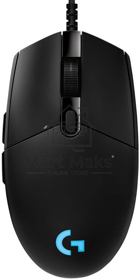 Мышь проводная Logitech G PRO HERO черный, 25600 dpi, USB, кнопки - 6