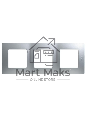 Рамка ETIKA 3 поста, алюминий