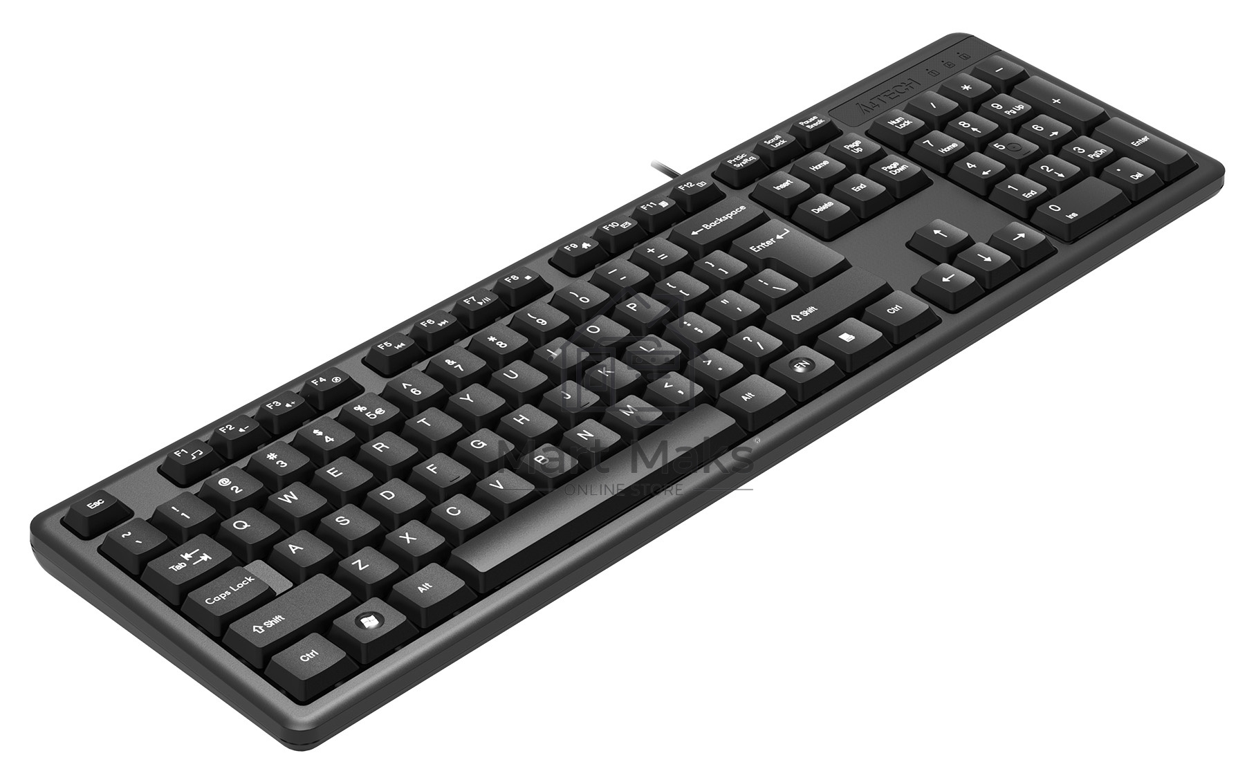 Клавиатура A4Tech KK-3 проводная, USB, черный