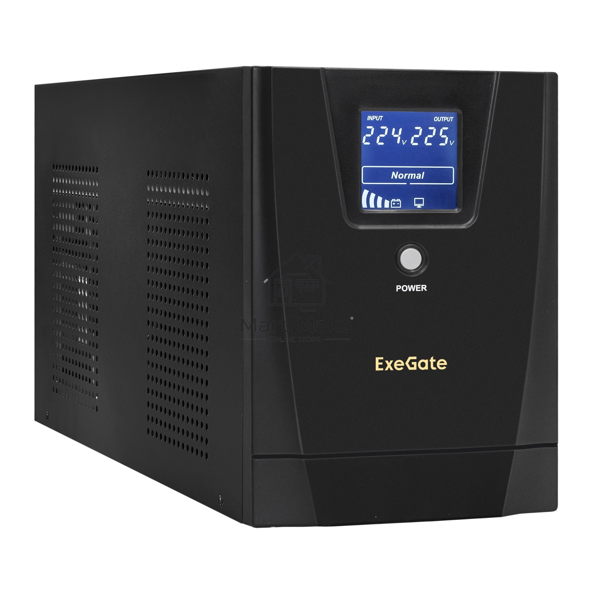 Источник бесперебойного питания ExeGate EX292637RUS SpecialPro Smart LLB-3000.LCD.AVR.2SH.4C13.RJ.USB <3000VA/1800W, LCD, AVR,2*Schuko+4*C13,RJ45/11,USB, металлический корпус, Black>