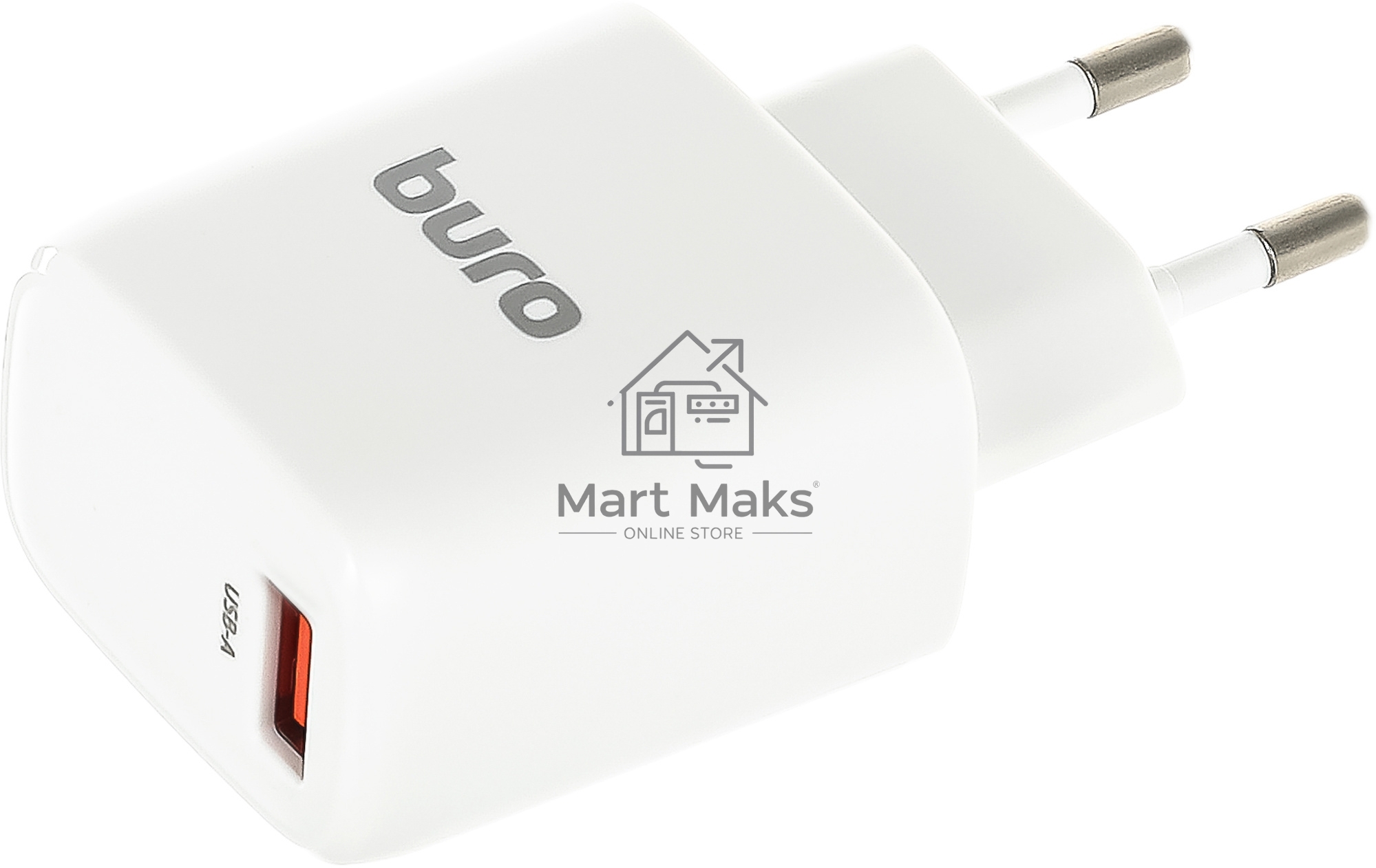 Сетевое зарядное устройство Buro BUWG1 3A QC белый