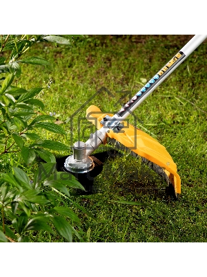 Триммер электрический TE-1220, 1200 Вт, 380 мм, катушка, диск, разборная штанга Denzel