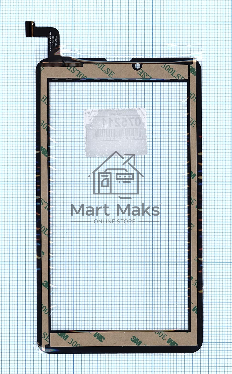 Сенсорное стекло (тачскрин) для Prestigio Wize 1177 4G, черное