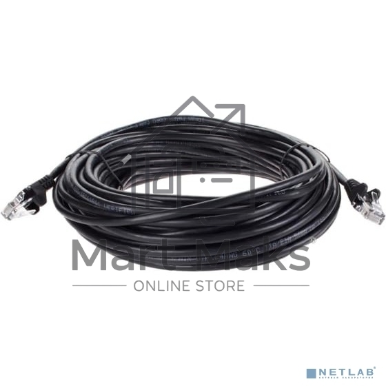Патч-корд литой AOpen ANP511_15M_BK UTP кат.5е 15м черный