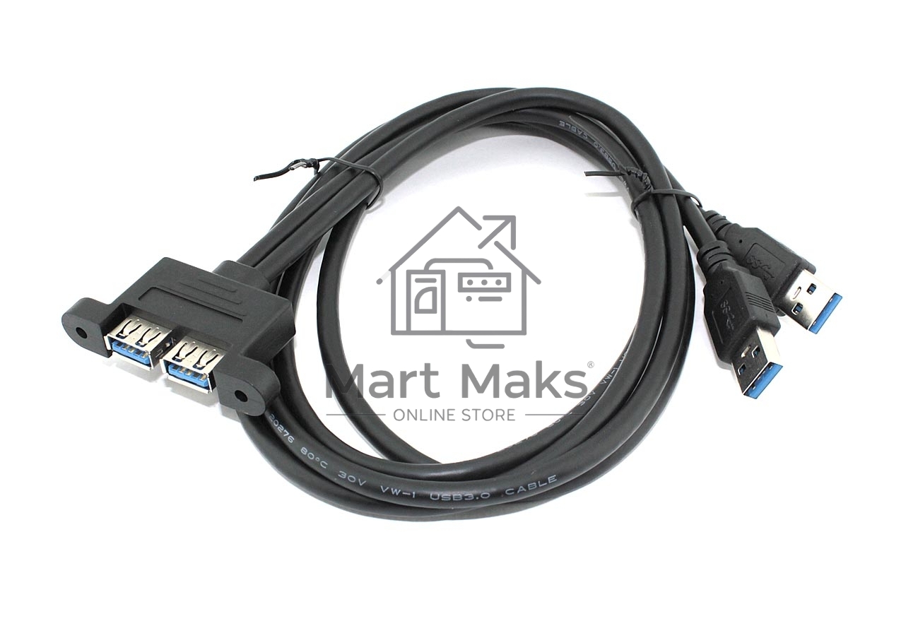 Кабель USB 2.0 для монтажа на корпус 1 м