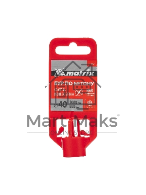 Бур по бетону Matrix, 40 х 1000 мм, SDS MAX c крестовой пластиной