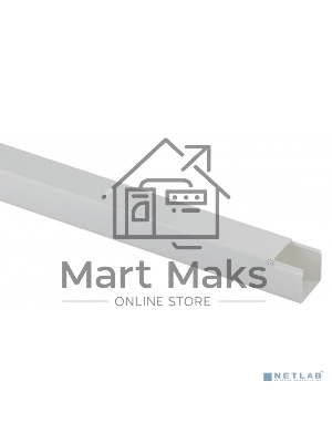 Кабель-канал 12x12 белый, 2 метра ЭРА Б0031114