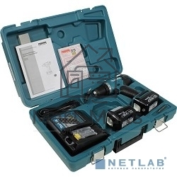 Дрель-шуруповерт MAKITA DF332DWAE 181989 б\щет 10.8в 2х2ачli-ion слайдер бзп-10мм 0-450\0-1500\м