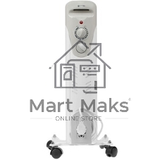 Обогреватель масляный Vitek VT-1707 W (5 секций) белый, 1000 Вт, 10 м2, термостат