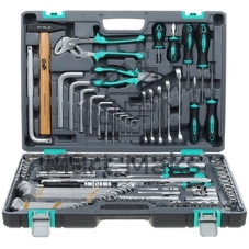 Набор инструментов Stels 141071/2'' 3/8'' 1/4'' CrV пластиковый кейс 142 предм.