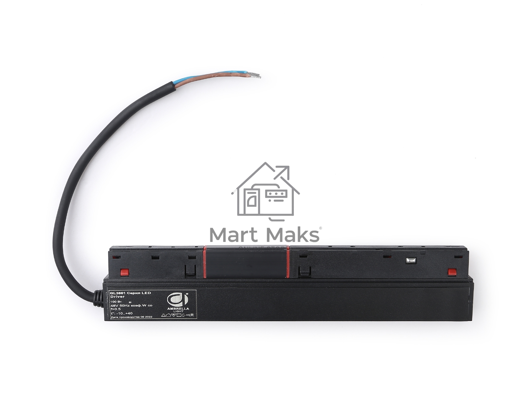 Блок питания внутренний IP20 100W 48V 225*45*23 GL3661 BK черный