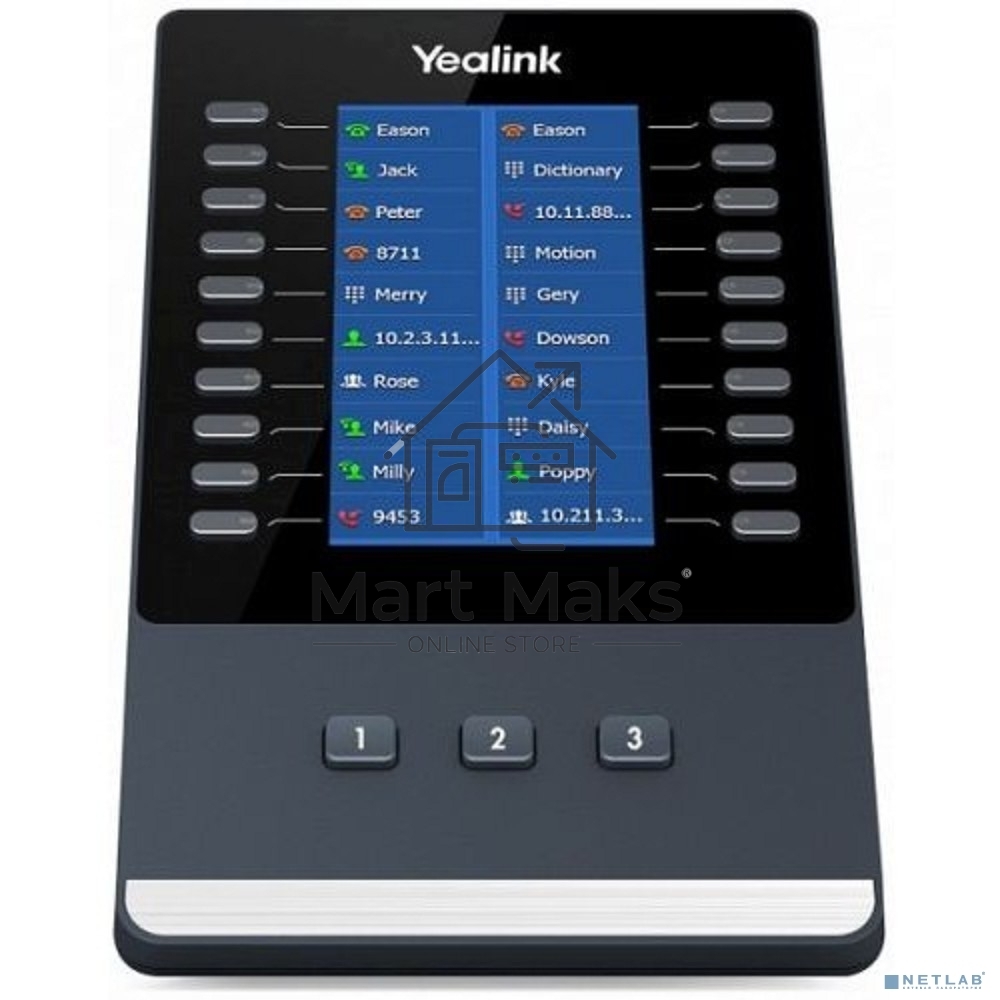 Модуль расширения YEALINK EXP43, цветной экран, для телефонов SIP-T43U, SIP-T46U, SIP-T48U, шт