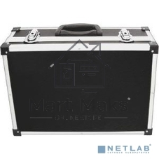 Ящик для инструмента пластиковый Fit усиленный алюминием 430x310x130 мм, черный