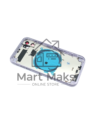 Задняя крышка (корпус) в сборе с рамкой для Apple iPhone 11 фиолетовая