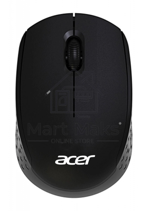Мышь беспроводная Acer OMR020 черный, 1200 dpi, радиоканал, USB, кнопки - 3