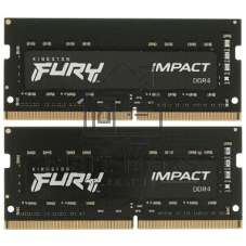 Оперативная память Kingston Fury Impact, DDR4, 16GB (1x16GB), 3200MHz, CL20, SO-DIMM