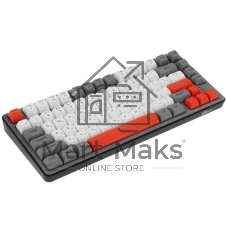 Клавиатура проводная Ritmix RKB-681BL Gray серый-бордовый