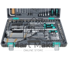Набор инструментов Stels 141071/2'' 3/8'' 1/4'' CrV пластиковый кейс 142 предм.