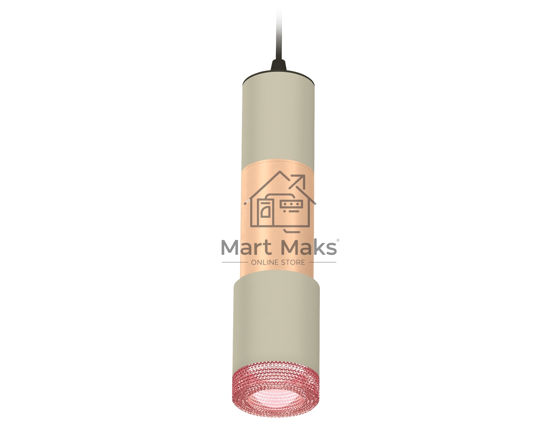 Светильник Ambrella Light XP7423061 SGR/PPG/PI серый песок/золото розовое полированное/розовый MR16 GU5.3