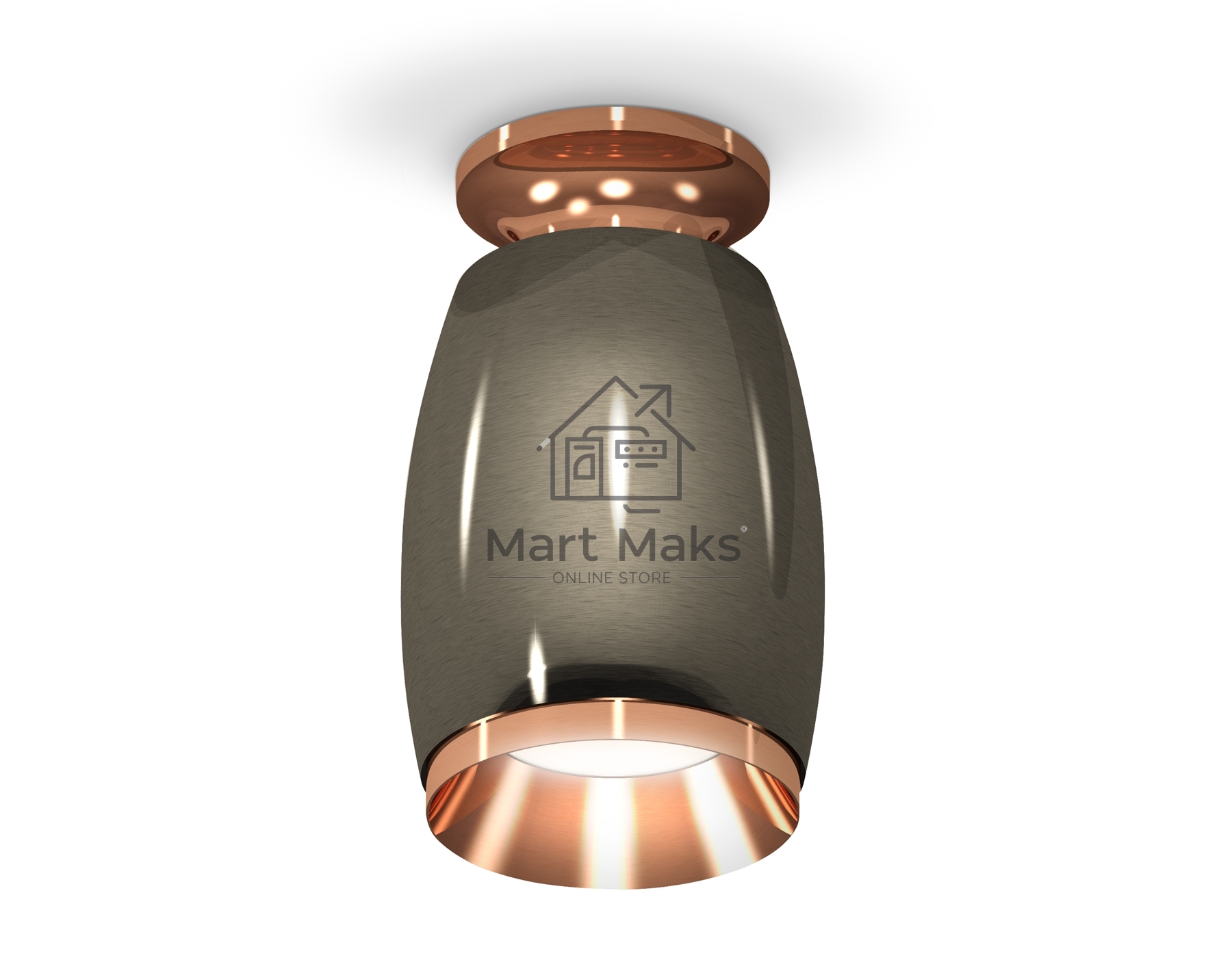 Светильник Ambrella Light XS1123044 DCH/PPG черный хром/золото розовое полированное MR16 GU5.3 (N6906, C1123, N7035)