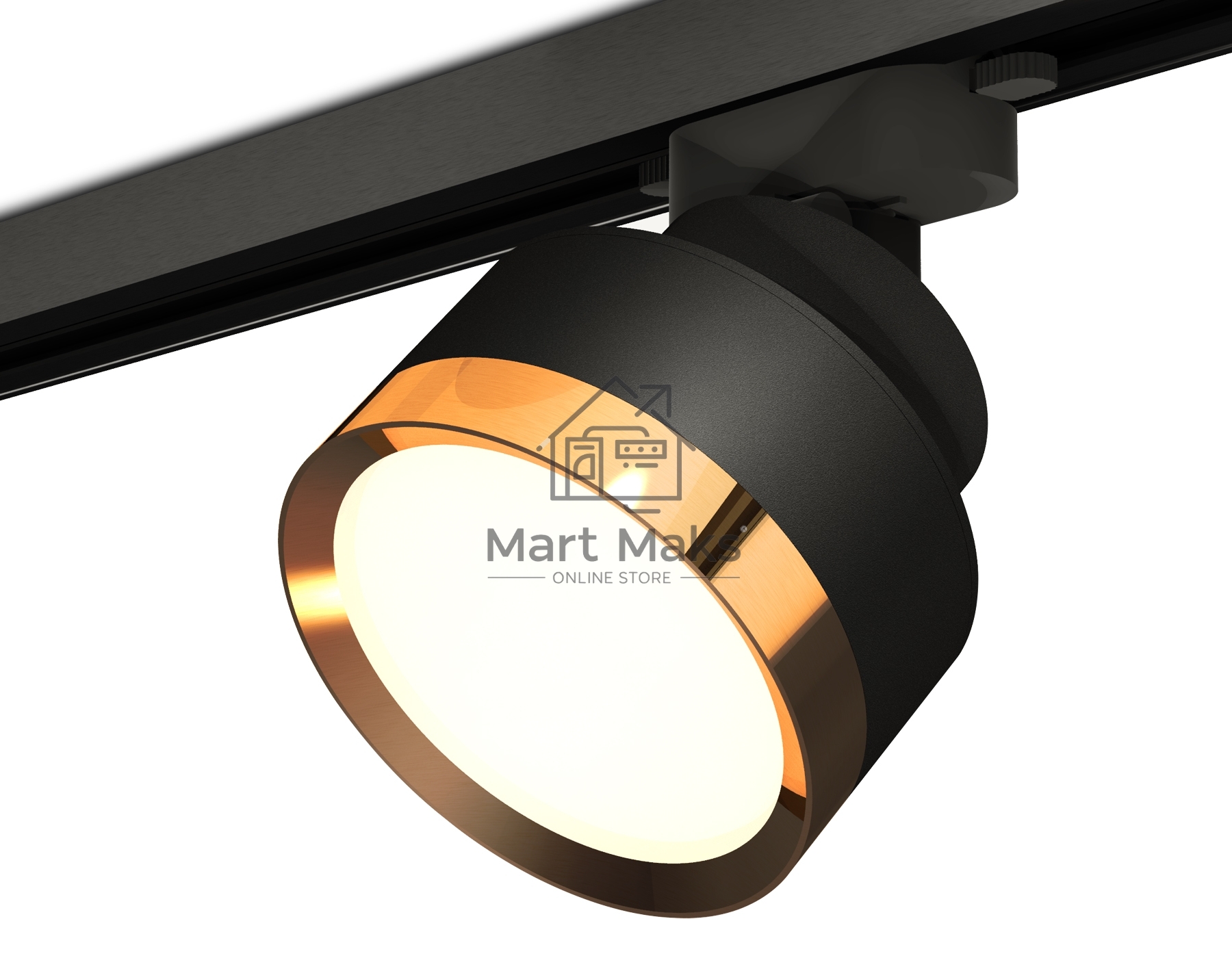 Светильник Ambrella light XT8102004 SBK/PYG черный песок/золото желтое полированное GX53 (A2526, A2106, C8102, N8124)