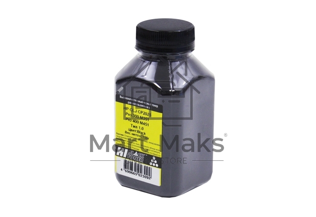 Тонер Hi-Black для HP CLJ CP2025/Pro 300 M351/Pro 400 M451, Тип 1.0, Bk, 100 г, банка
