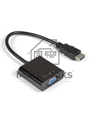 Кабель-переходник ExeGate EX284926RUS HDMI-VGA ExeGate EX-HDMIM-VGAF-0.15 (19M/15F, 0,15м)