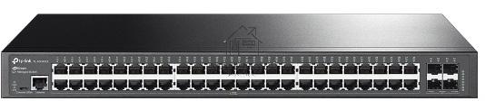 Коммутатор 48-портовый гигабитный управляемый уровня 2+ TP-Link TL-SG3452X JetStream с четырьмя слотами SFP+ 10 Гбит/с