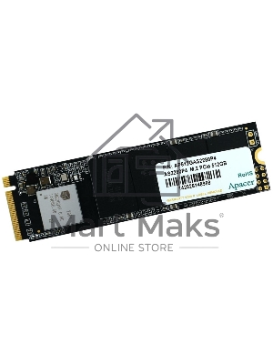 Накопитель SSD Apacer AS2280P4, 512Gb, M.2 2280, PCIe 3.0 x4, NVMe, R/W 2100/1500