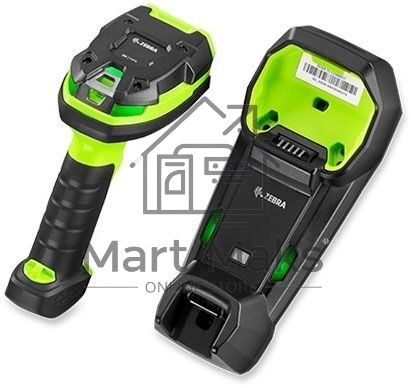 Сканер штрих-кода ручной Zebra DS3678 2D Imager (дальнобойный), беспроводной, USB, Bluetooth, зеленый/черный