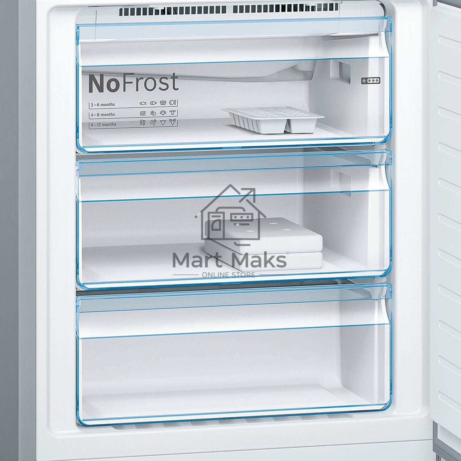 Холодильник Bosch KGN39LB30U черный двухкамерный 279/87л морозилка снизу