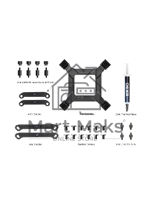 Система охлаждения PCCooler DA360 Pro ARGB Digital BK (300W, 360мм, LED temp., Black, ARGB/ Fans: 3x120мм, 75.8CFM, 33.7dBA, 2200RPM/ Pump height 57мм, 28dBA, 3000RPM, Rad thickness 27мм/ S: 1851, 1700, 1200, 20XX, 115X, AM5, AM4)