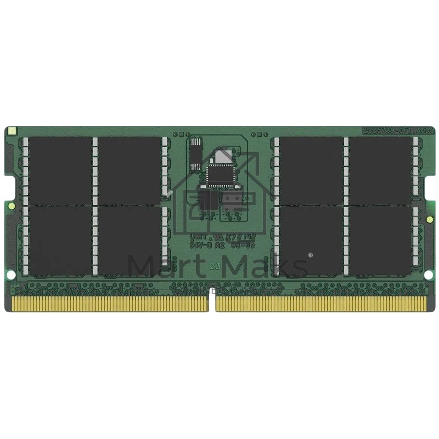 Оперативная память Kingston ValueRAM, DDR5, 32GB (1x32GB), 5600MHz, CL46, SO-DIMM