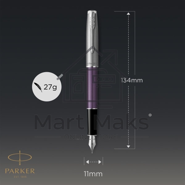 Ручка перьевая Parker Sonnet Essentials SB F545 (CW2169366) LaqViolet CT F сталь нержавеющая, подарочная коробка