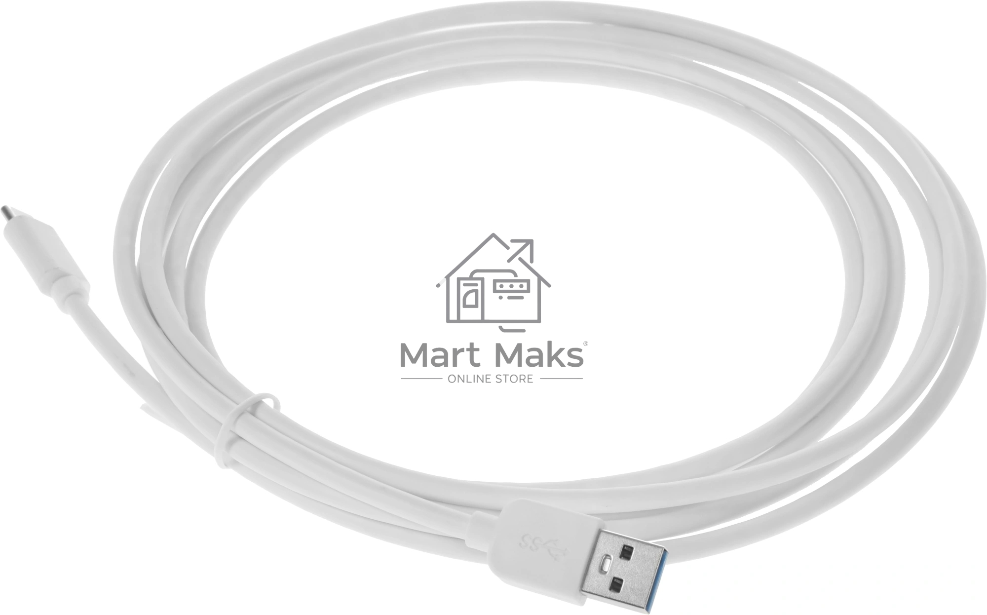 Кабель Buro BU-USB3.2-AC-3MW USB (m)-USB Type-C (m) 3м белый пакет