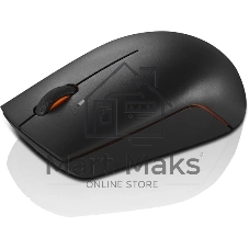 Мышь беспроводная Lenovo 300 черный, 1000 dpi, радиоканал, USB, кнопки - 3