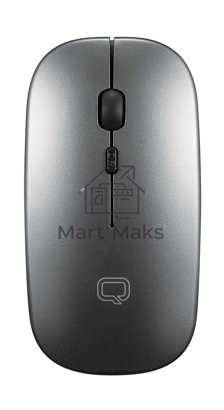 Офисный набор клавиатура + мышь Qumo Paragon Silver + White K15/M21, беспроводной 2.4G, клавиатура + мышь, 400 mA