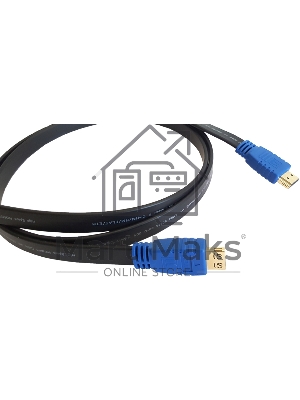 Кабель HDMI 97-01014006 Kramer Electronics C-HM/HM/FLAT/ETH-6 HDMI-HDMI (Вилка - Вилка) c Ethernet (v 1.4), плоский, 1.8 м