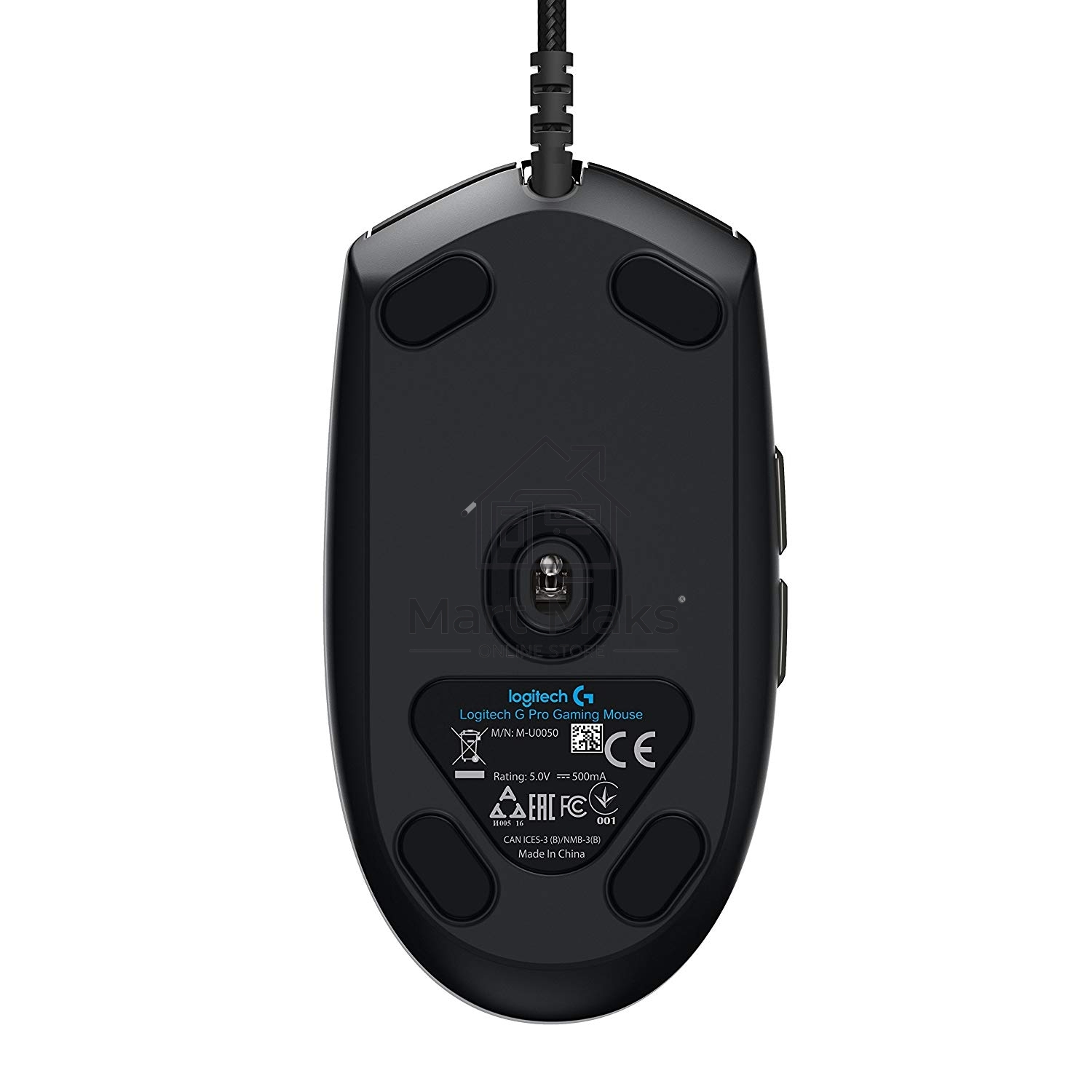 Мышь проводная Logitech G PRO HERO черный, 25600 dpi, USB, кнопки - 6