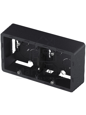 Коробка накладного монтажа 2 поста антрацит