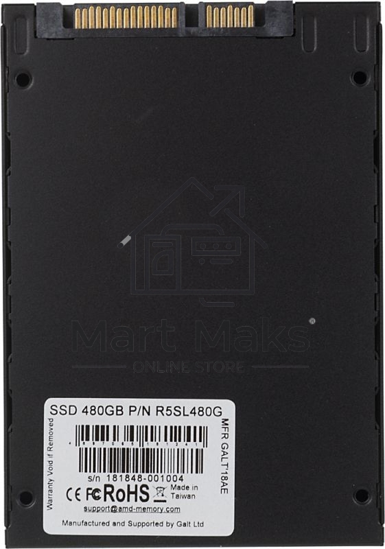 Накопитель SSD AMD Radeon R5 R5SL480G, 480Gb, 2.5